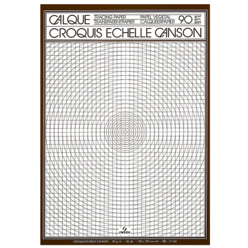 Photo CANSON 200017143 :  Lot de 50 feuilles de papier calque - A4