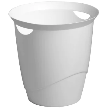 Photo DURABLE : Corbeille à papier Trend 16 litres - Blanc - 1701710010