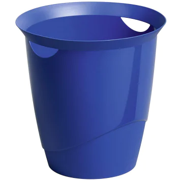 Photo DURABLE : Corbeille à papier Trend 16 litres - Bleu - 1701710040