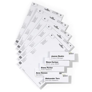 Photo DURABLE 4850-02 50 étiquettes pour plaque de porte - 149 x 52,5 mm