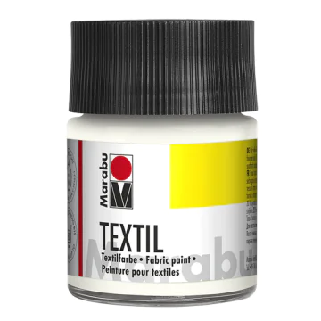 Photo Peinture pour textile clair - 50 ml - Blanc 17160005070 MARABU