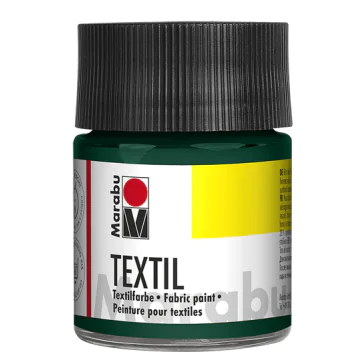 Photo MARABU : Peinture pour textile clair - 50 ml - Vert foncé