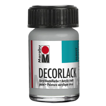 Photo MARABU : Vernis acrylique - Decorlack - 15 ml - Argent métallique