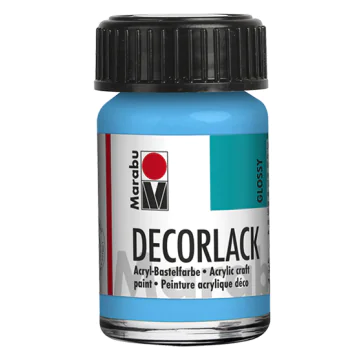 Photo MARABU : Vernis acrylique - Decorlack - 15 ml - Bleu clair