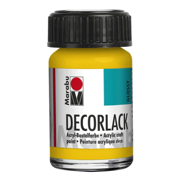 Photo MARABU : Vernis acrylique - Decorlack - 15 ml - Jaune moyen