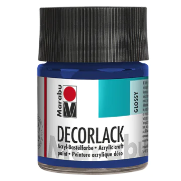 Photo MARABU : Vernis acrylique - Decorlack - 50 ml – Bleu moyen