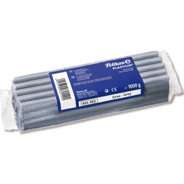 Photo PELIKAN : Pâte à modeler - Plastilin 1 Kg - Gris - 601392