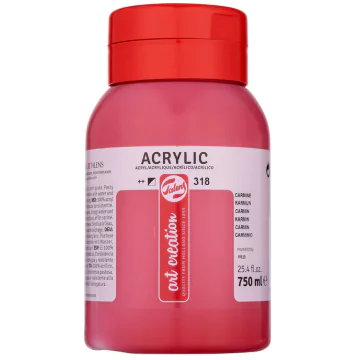 Photo ROYAL TALENS : Peinture acrylique ArtCréation - Carmin - 750 ml