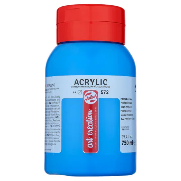 Photo ROYAL TALENS : Peinture acrylique ArtCréation - Cyan primaire - 750 ml