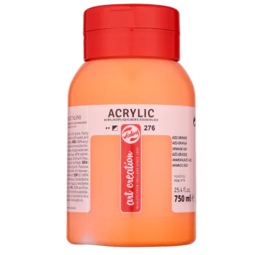 Photo ROYAL TALENS : Peinture acrylique ArtCréation - Orange azo - 750 ml