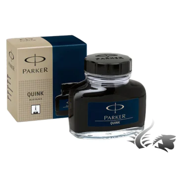 Photo PARKER : Encre de chine permanente Quink -  Bleu noir