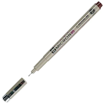 Photo Stylo feutre à pointe fine - Sépia - 0,45 mm : SAKURA