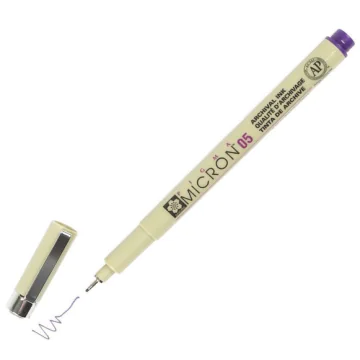 Photo Stylo feutre à pointe fine - 0,45 mm - Violet : SAKURA Pigma Micron 05