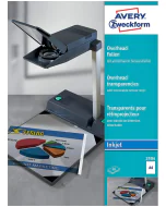 Photo Transparent pour rétroprojecteur avec bandes optiques - A4 AVERY