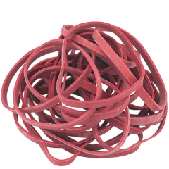 Bracelets élastiques - 150 x 4 mm LAUFER Rondella Paquet de 500 g Image