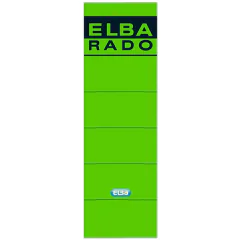 Photo Etiquettes pour dos de classeur - 59 x 190 mm - Vert : ELBA 100420948