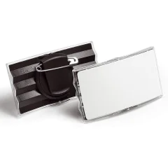 Photo DURABLE : Lot de 25 badges avec une pince combi - 75 x 40 mm 8128-58