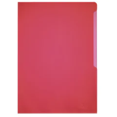 Photo DURABLE : Lot de  100 pochettes à coins A4 - Rouge - 2337-03
