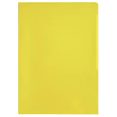 Photo DURABLE : Lot de 100 pochettes à coins A4 - Jaune - 2337-04