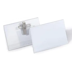 Photo DURABLE : Lot de 50 badges avec une pince combi 8101-19