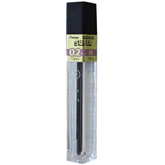 Photo PENTEL : Lot de 12 mines de rechange 0,2 mm - B - C502-B