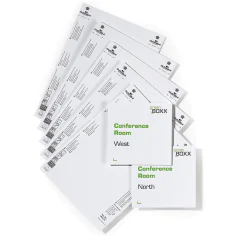 photo DURABLE 4852-02 : Lot de 20 étiquettes pour plaque de porte - 149 x 148,5 mm